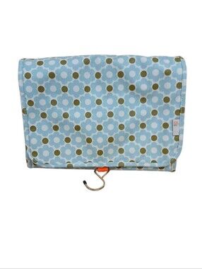 Orla Kiely Blue Floral Dot Hanging Cosmetic Bag